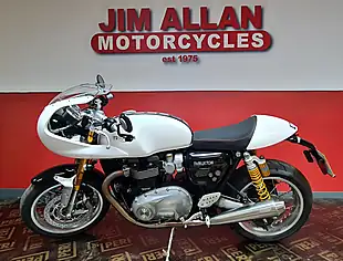 Used 2018 Triumph Thruxton 1200 R White - Interior and Exterior details 2