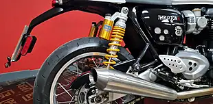 Used 2018 Triumph Thruxton 1200 R White - Interior and Exterior details 9