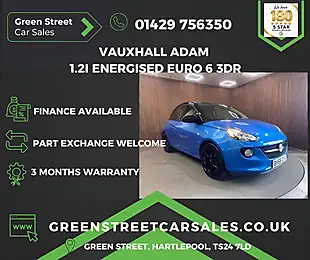 Used 2018 Vauxhall Adam Energised Blue - Interior and Exterior details 2