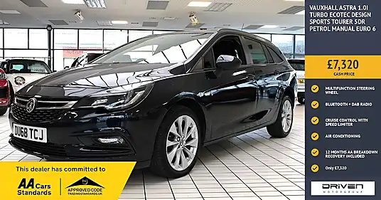 2018 Vauxhall Astra Design Sports Tourer 1.0 Turbo