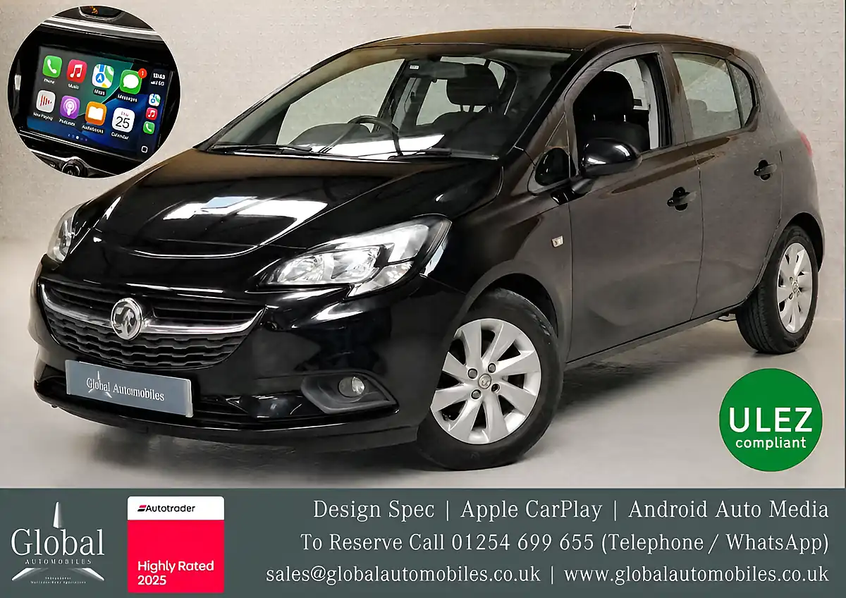 Used 2018 Vauxhall Corsa Design Kettle Black Metallic - Front View