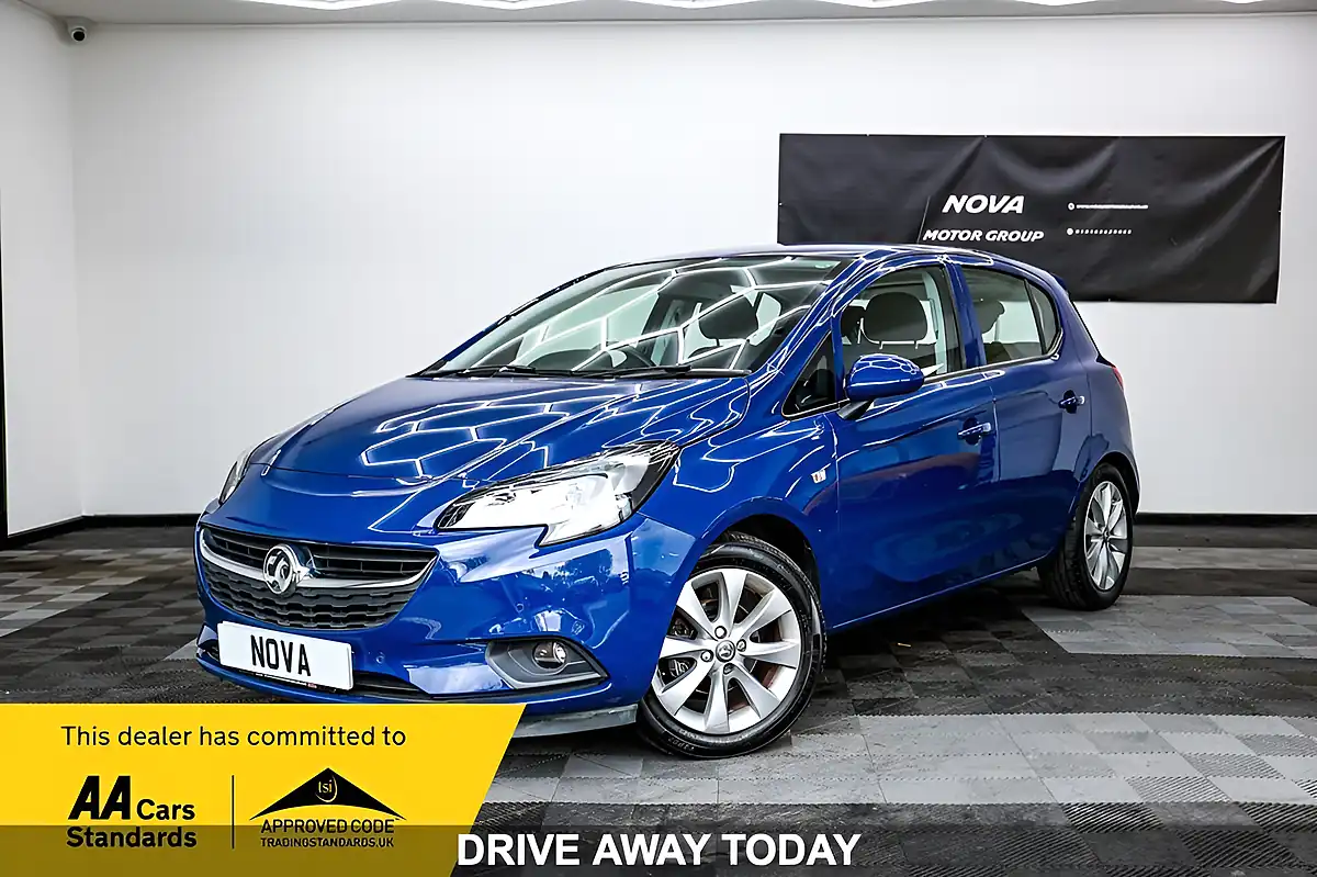 Used 2018 Vauxhall Corsa Energy Blue - Front View