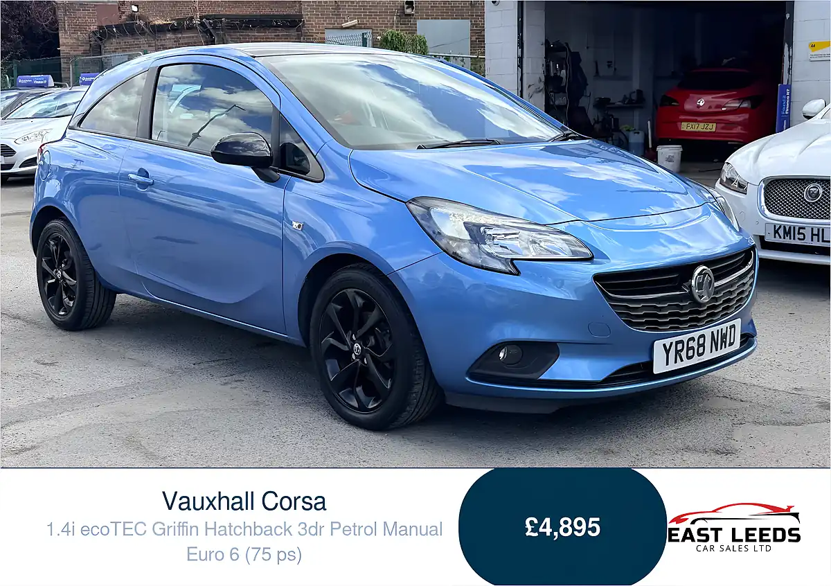 Used 2018 Vauxhall Corsa Griffin Blue - Front View