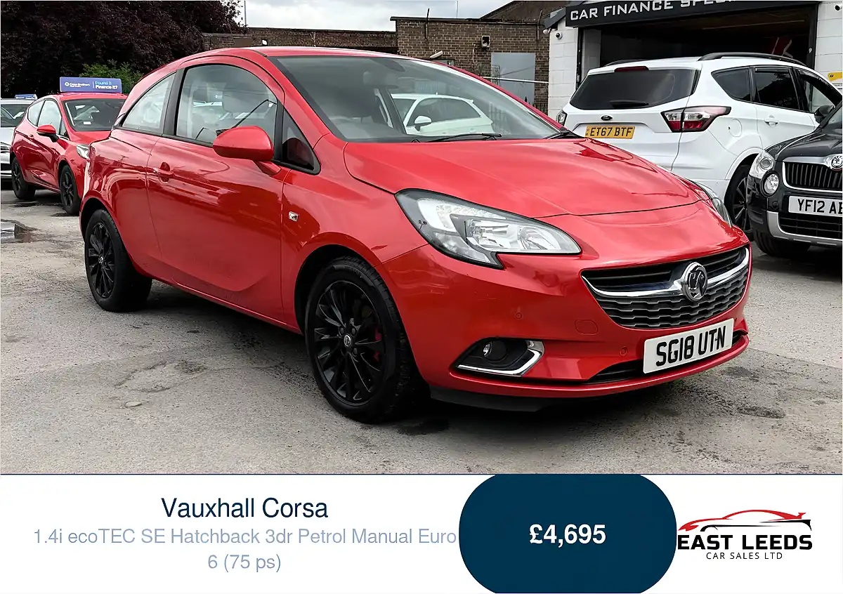 Used 2018 Vauxhall Corsa Se Red - Front View