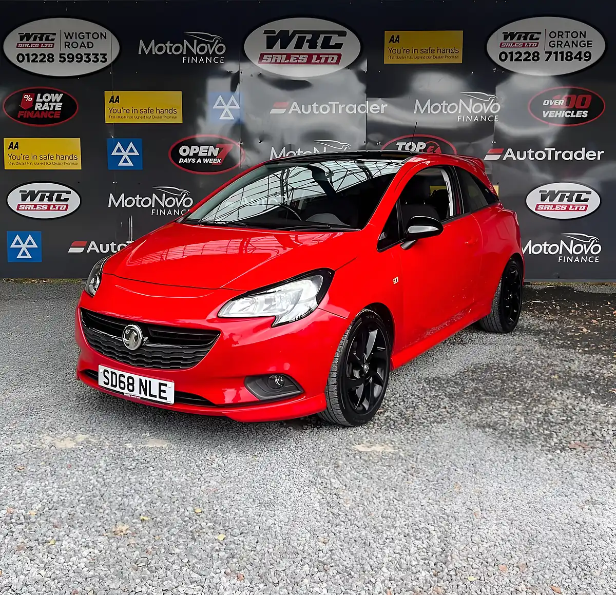 Used 2018 Vauxhall Corsa Sri Vx Line Nav Black Red - Front View