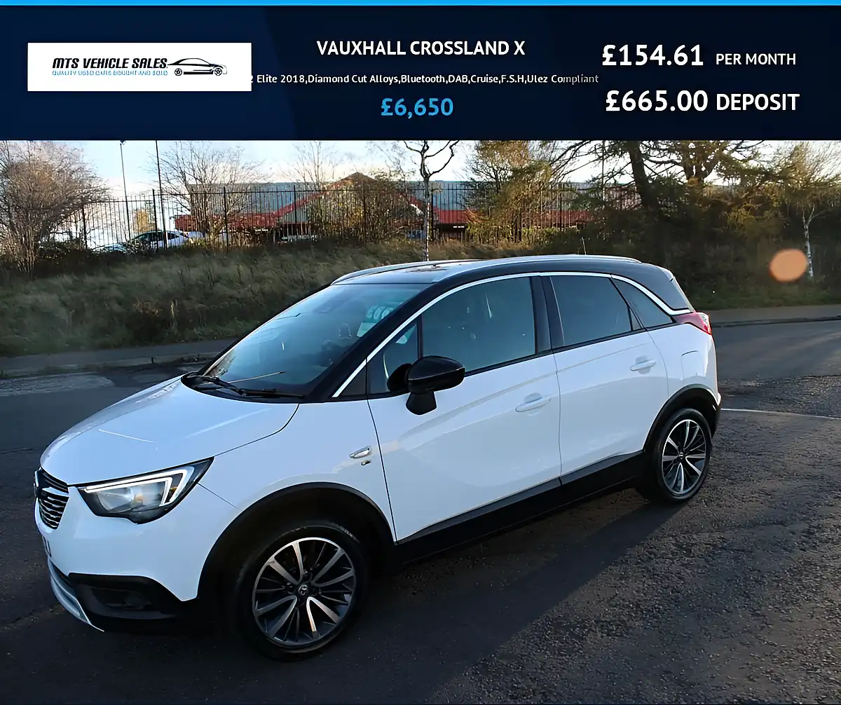 Used 2018 Vauxhall Crossland X Elite White - Front View