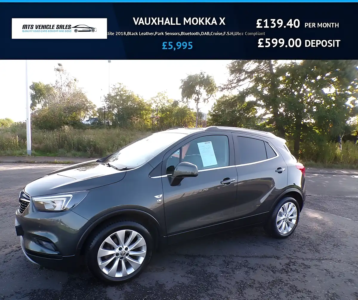 Used 2018 Vauxhall Mokka X Elite Grey - Front View