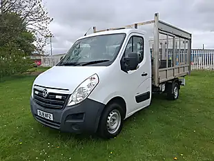 Used 2018 Vauxhall Movano 3500 Caged Tipper White - Interior and Exterior details 3