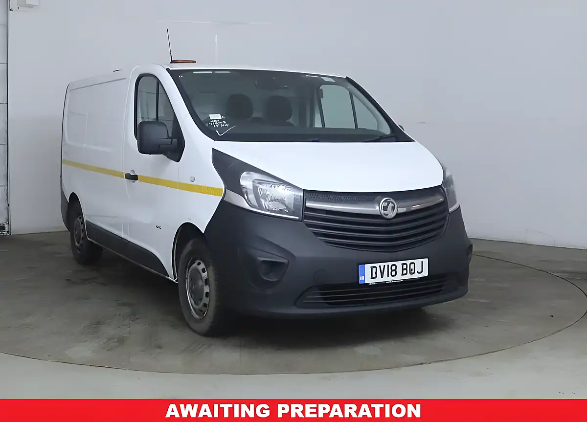 Used 2018 Vauxhall Vivaro 2900 Panel Van White - Front View