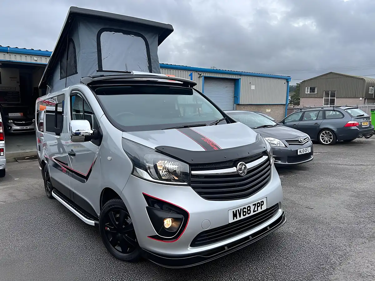 Used 2018 Vauxhall Vivaro Campervan Silver - Front View