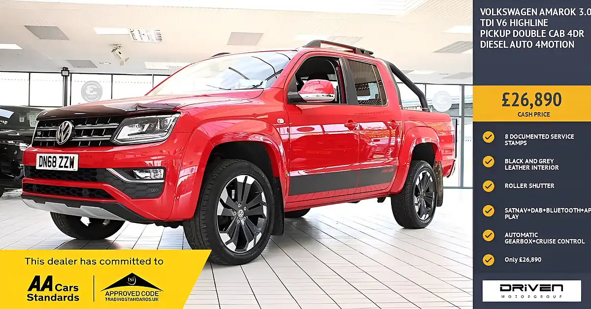 Used 2018 Volkswagen Amarok Highline Tornado Red - Front View