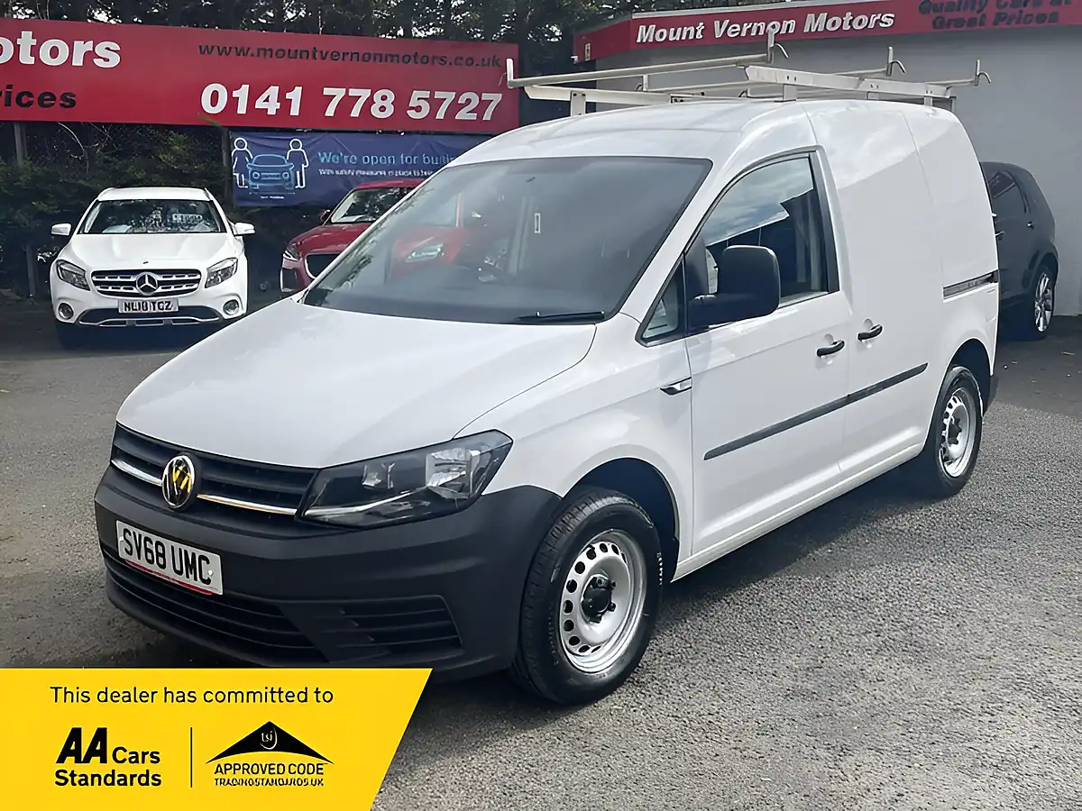 Used 2018 Volkswagen Caddy C20 Startline Swb White - Front View