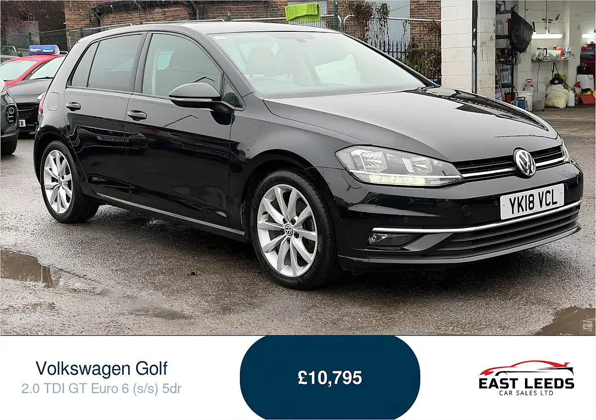 Used 2018 Volkswagen Golf GT Black - Front View