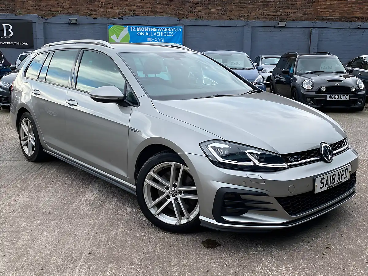 Used 2018 Volkswagen Golf Gtd Blueline Silver - Front View