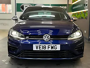 Used 2018 Volkswagen Golf R Blue - Interior and Exterior details 4