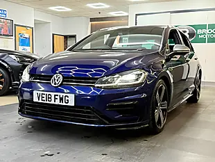 Used 2018 Volkswagen Golf R Blue - Interior and Exterior details 7