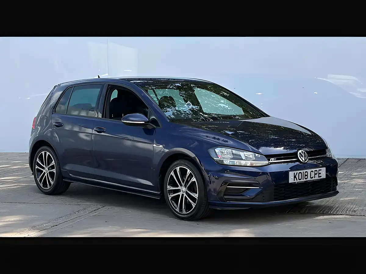 Used 2018 Volkswagen Golf R-Line Atlantic Blue - Front View