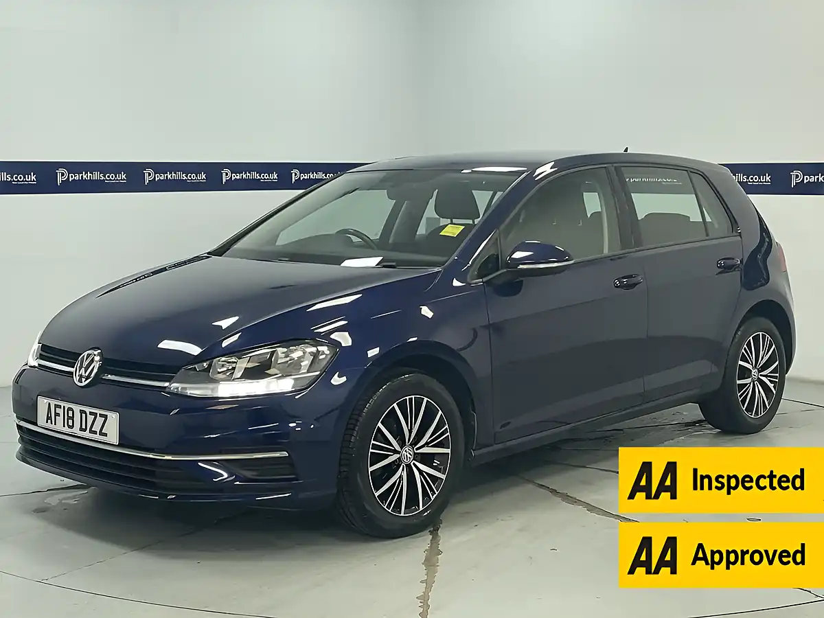 Used 2018 Volkswagen Golf Se Nav Atlantic Blue - Front View