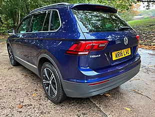 Used 2018 Volkswagen Tiguan Se Blue - Interior and Exterior details 8