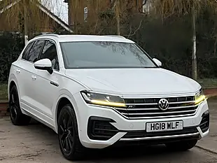 Used 2018 Volkswagen Touareg R-Line White - Interior and Exterior details 8