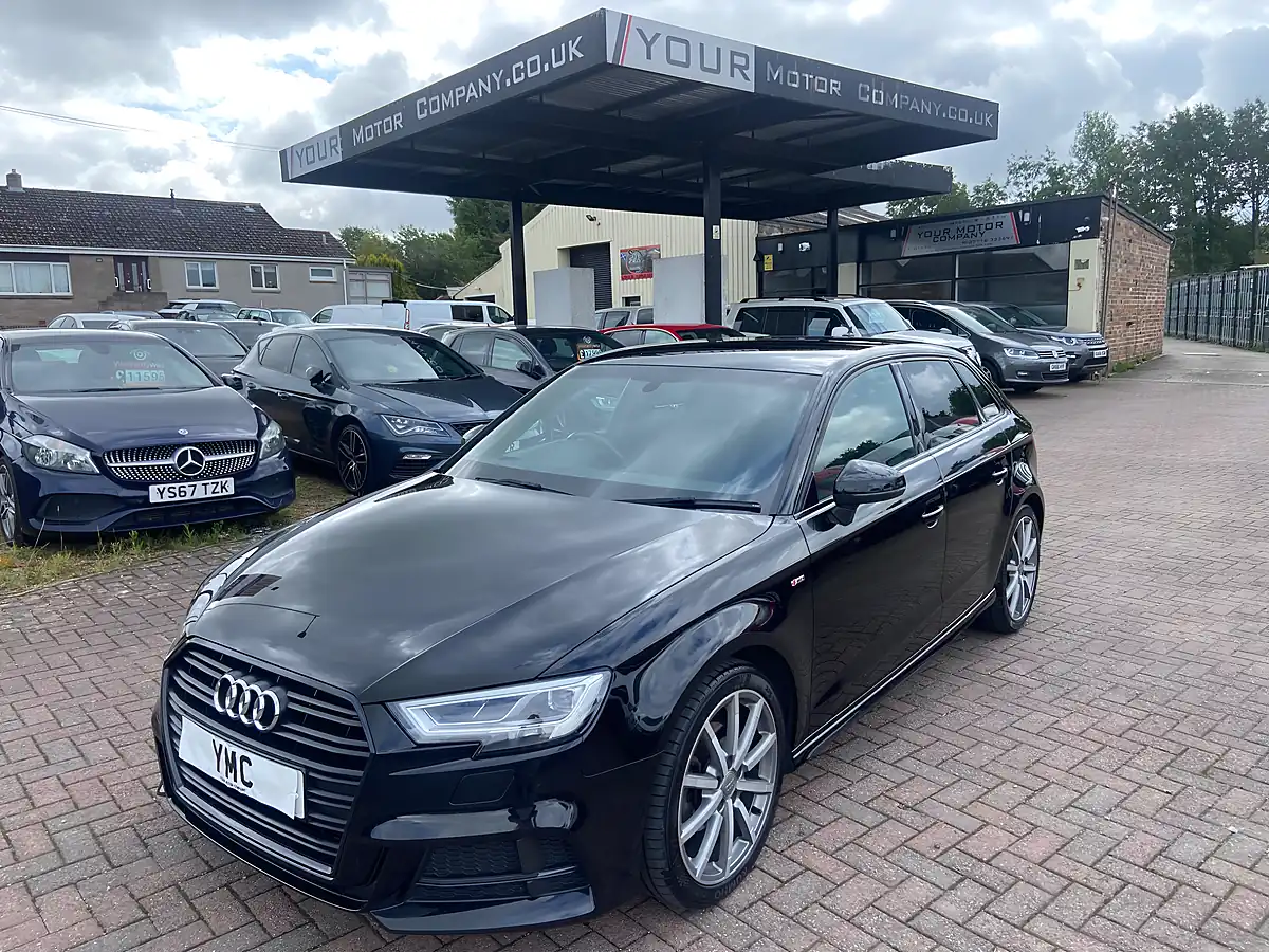 Used 2019 Audi A3 Black Edition Black - Front View