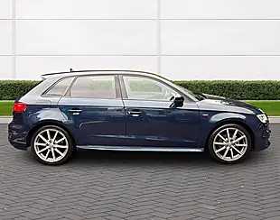 Used 2019 Audi A3 Black Edition Blue - Interior and Exterior details 2