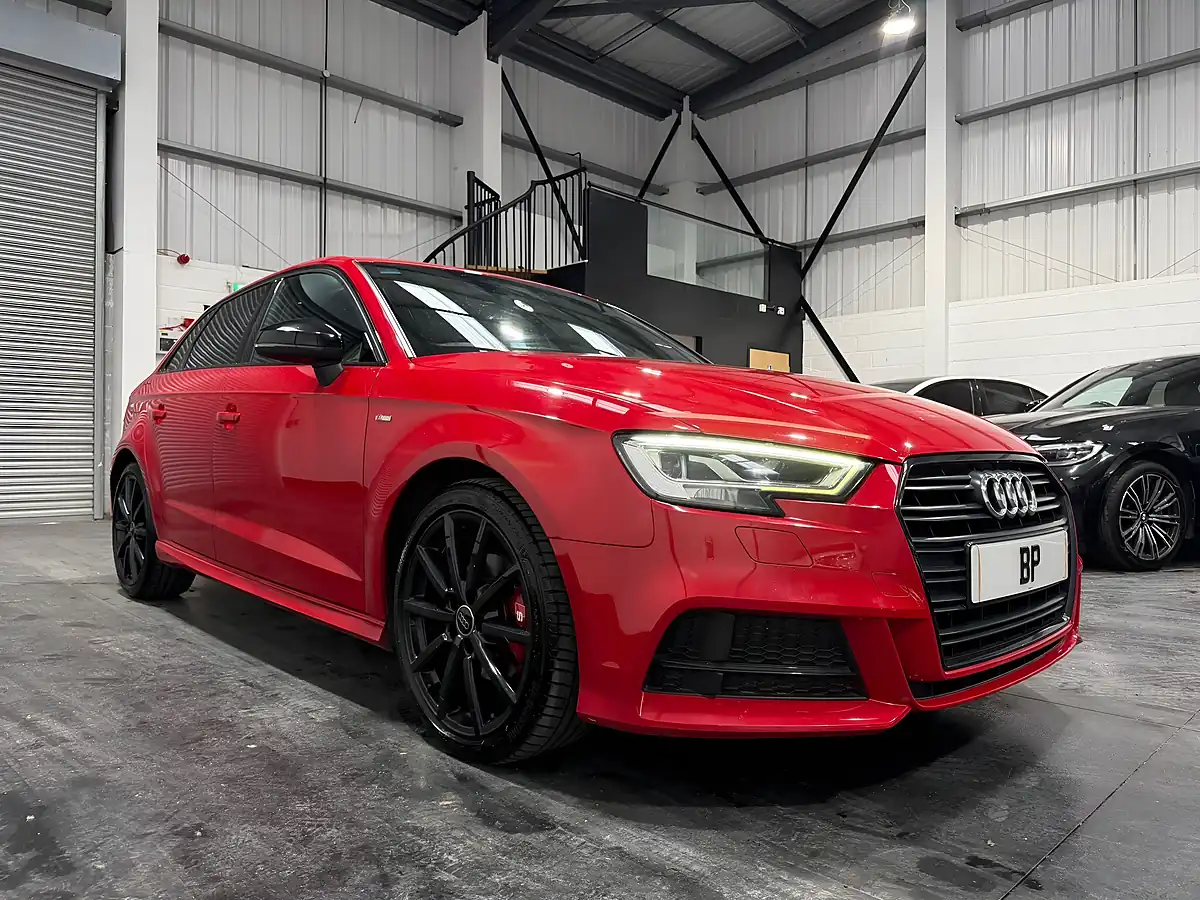 Used 2019 Audi A3 Black Edition Sportback Red - Front View