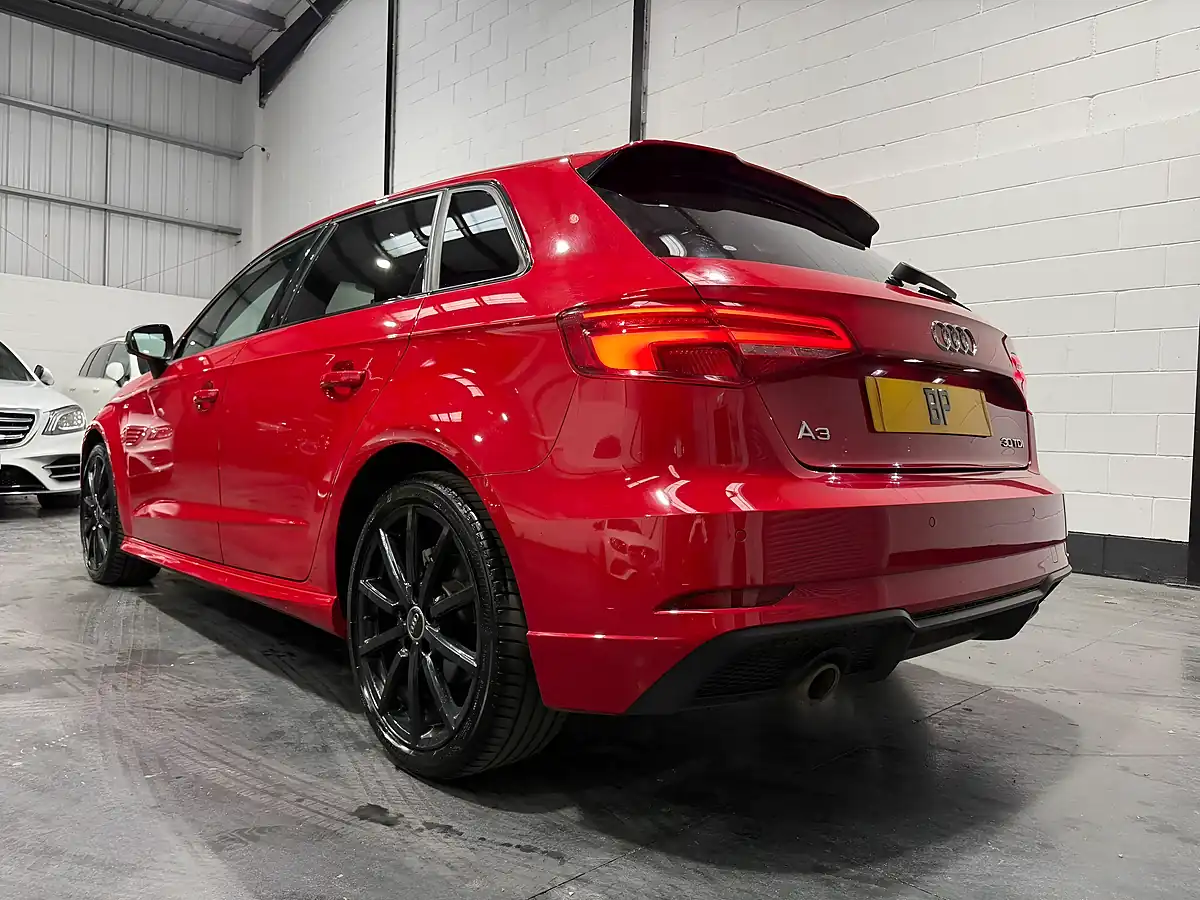 Used 2019 Audi A3 Black Edition Sportback Red - Interior and Exterior details 4