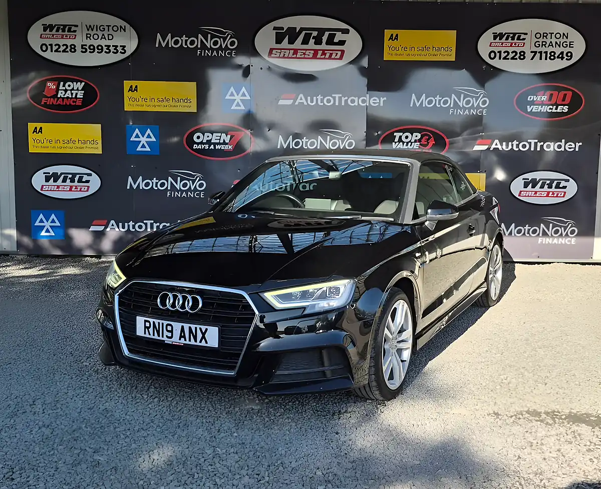 Used 2019 Audi A3 S Line Black - Front View
