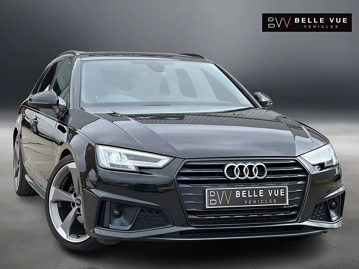 Used 2019 Audi A4 Black Edition Mythos Black - Front View