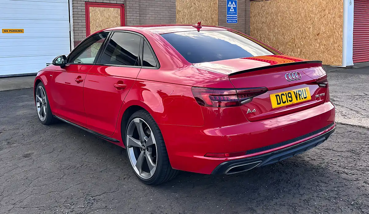 Used 2019 Audi A4 Black Edition Red - Interior and Exterior details 4