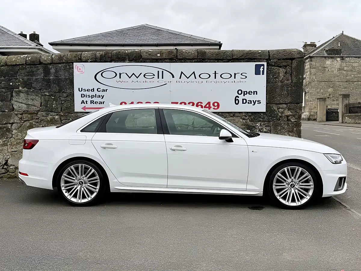 Used 2019 Audi A4 S Line White - Interior and Exterior details 2