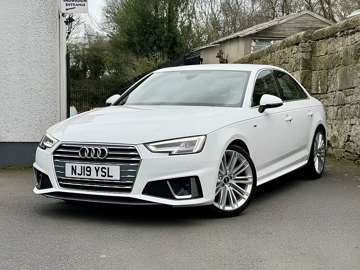 Used 2019 Audi A4 S Line White - Interior and Exterior details 4