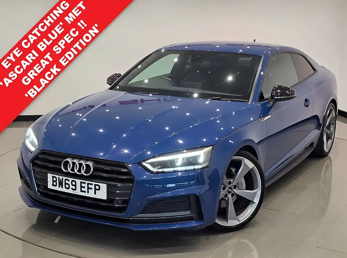 Used 2019 Audi A5 Black Edition Blue - Front View
