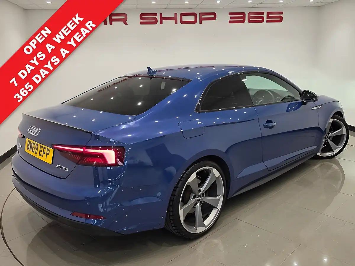 Used 2019 Audi A5 Black Edition Blue - Interior and Exterior details 3