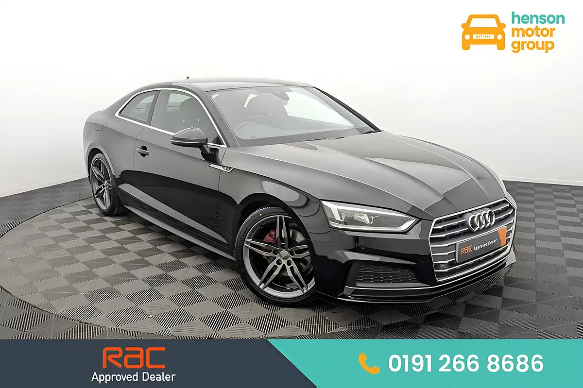 Used 2019 Audi A5 S Line Black - Front View
