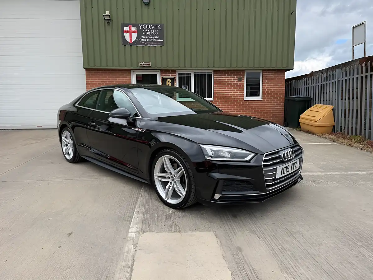 Used 2019 Audi A5 S Line Black - Front View
