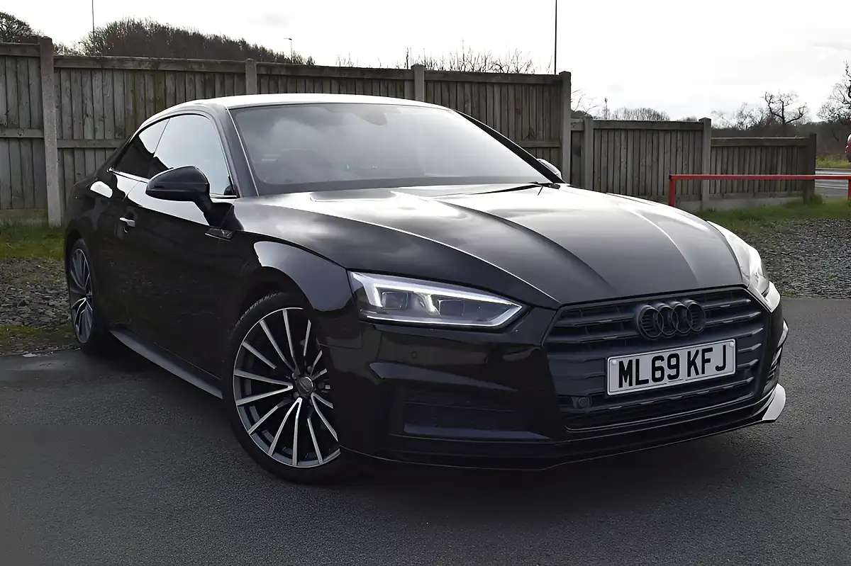 Used 2019 Audi A5 S Line Brilliant Black - Front View
