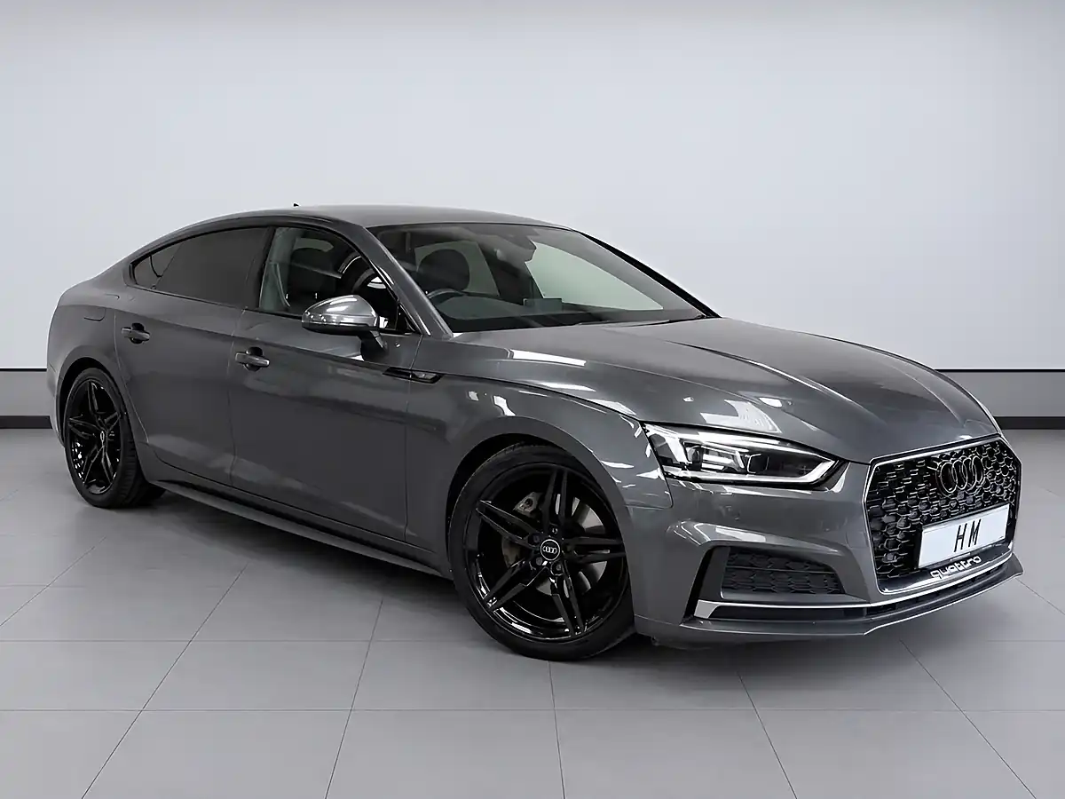 Used 2019 Audi A5 S Line Grey - Front View