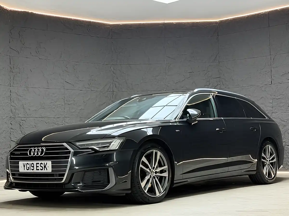 Used 2019 Audi A6 Avant S Line Vesuvius Grey - Front View