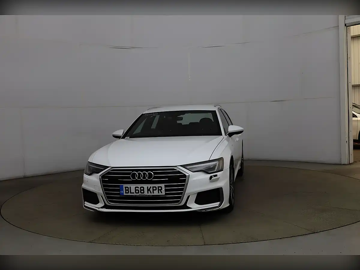 Used 2019 Audi A6 Avant S Line White - Front View