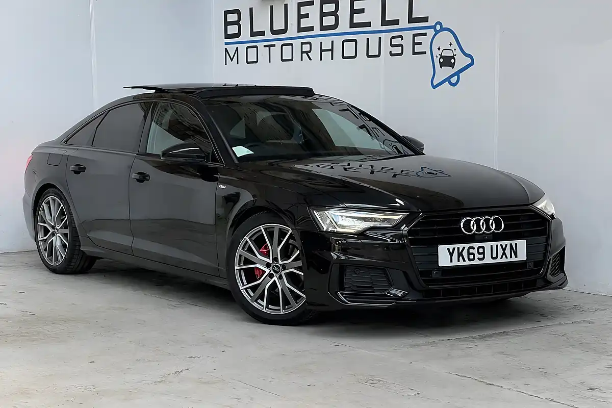 Used 2019 Audi A6 Black Edition Mythos Black - Front View