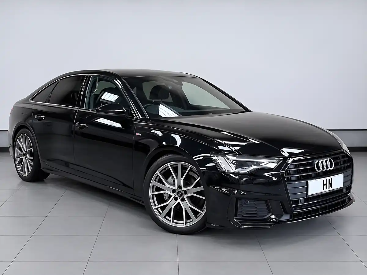 Used 2019 Audi A6 Saloon Black Edition Black - Front View