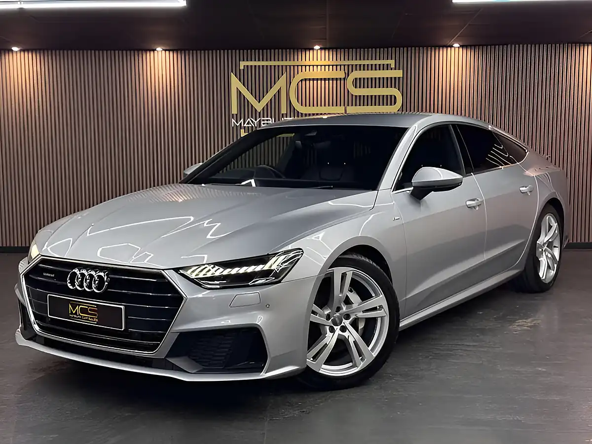 Used 2019 Audi A7 S Line Silver - Front View