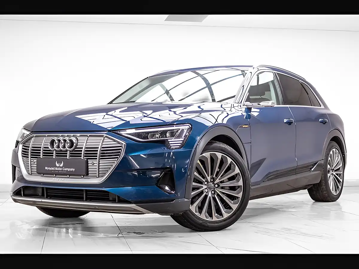 Used 2019 Audi E-Tron 55 Auto Quattro Blue - Front View