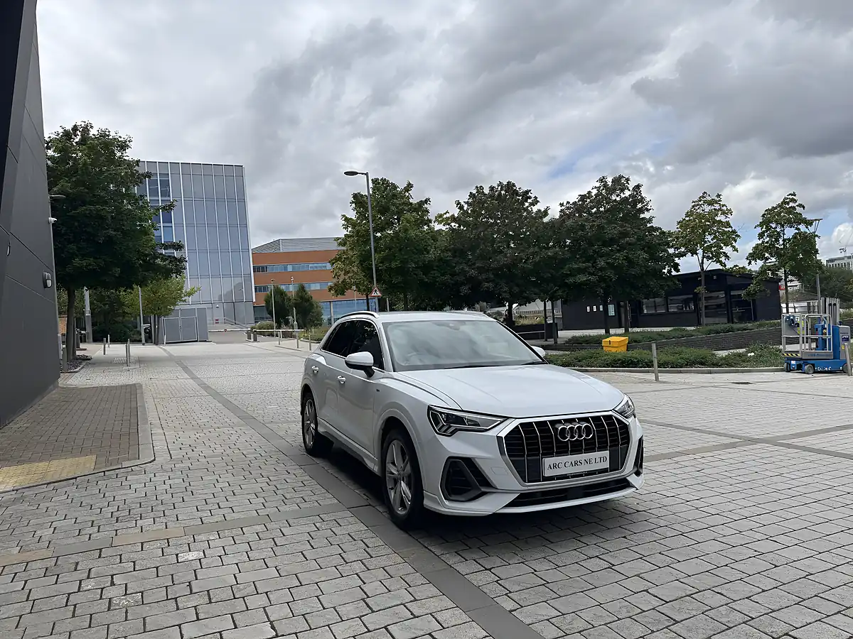 Used 2019 Audi Q3 S Line White - Interior and Exterior details 11