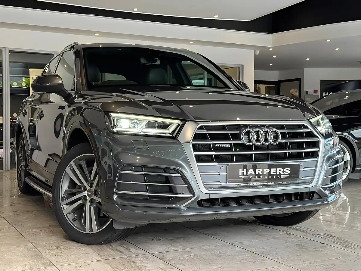 Used 2019 Audi Q5 S Line Grey - Front View
