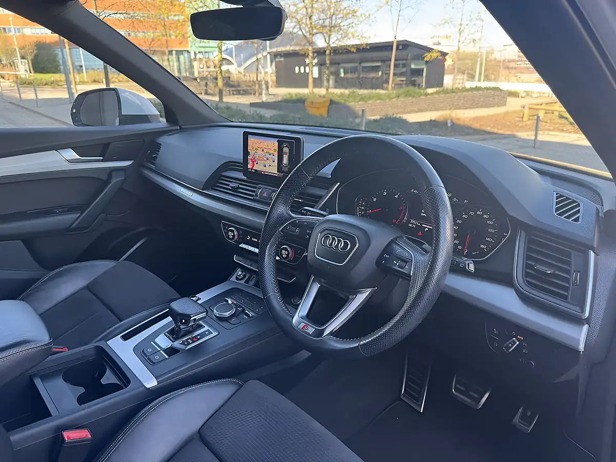 Used 2019 Audi Q5 S Line White - Interior and Exterior details 11