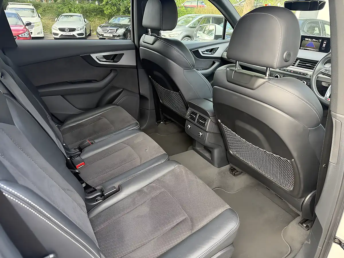 Used 2019 Audi Q7 S Line White - Interior and Exterior details 10