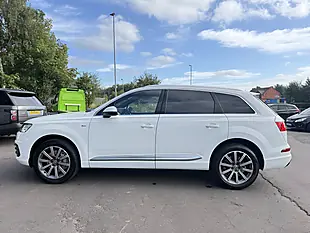 Used 2019 Audi Q7 S Line White - Interior and Exterior details 12